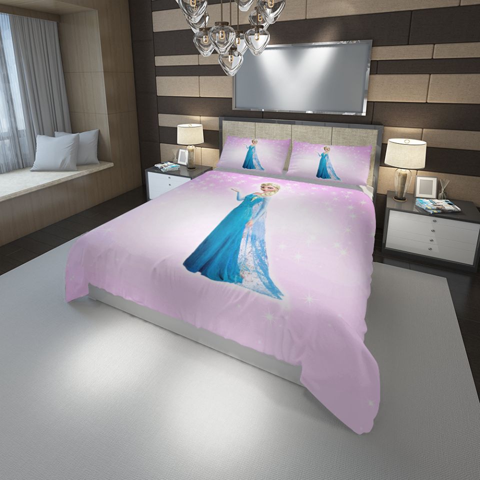 Elsa Animation Pink Bedding Sets