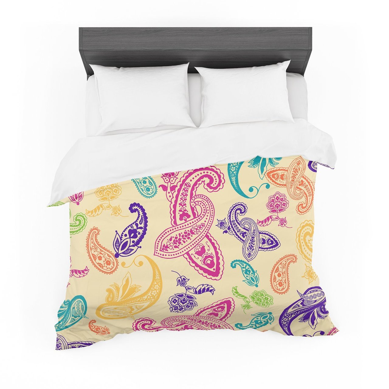 Emine Ortega ‘Namaste’ Floral Abstract Featherweight3D Customized Duvet Cover Bedding Sets