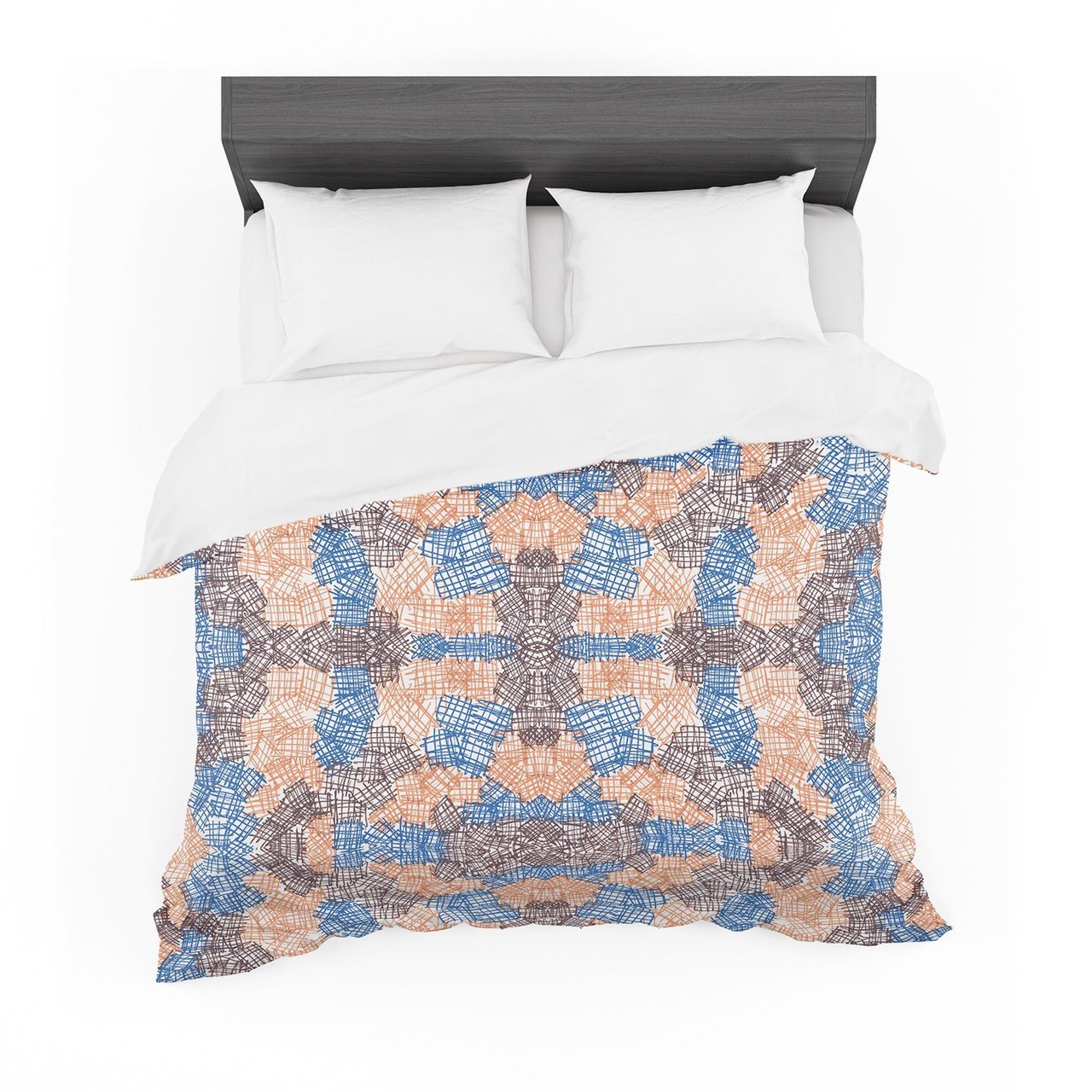 Empire Ruhl ‘Forest’ Orange Blue Featherweight3D Customized Duvet Cover Bedding Sets