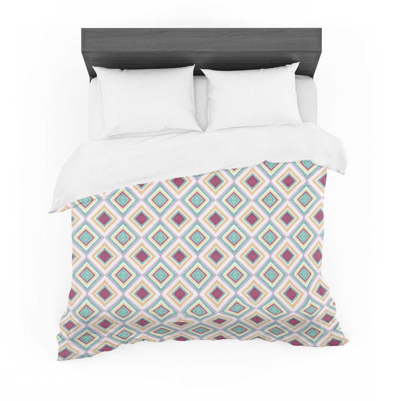 Empire Ruhl ‘Hip Diamonds’ Diamond Pattern Featherweight3D Customized Duvet Cover Bedding Sets