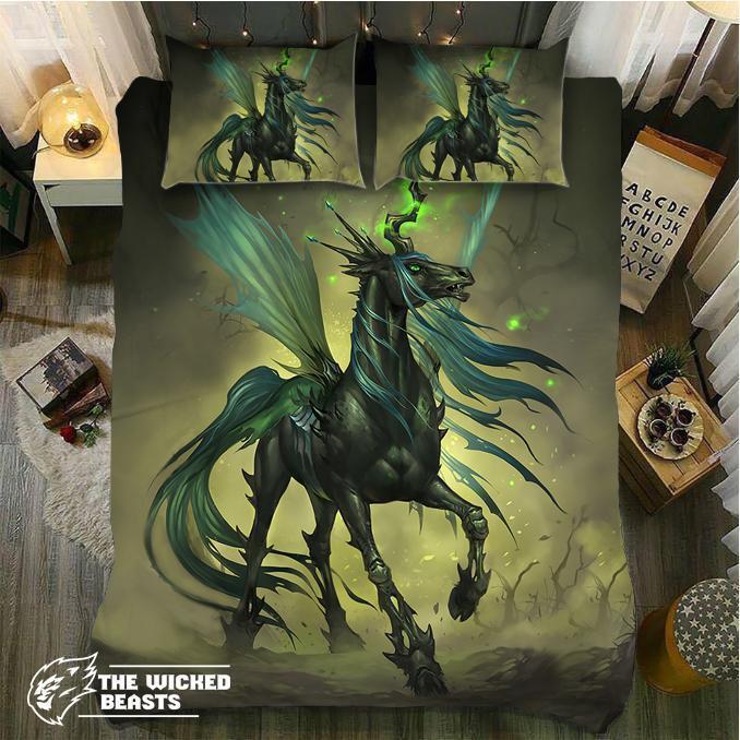 Evil Unicorn3D Customized Duvet Cover Bedding Sets