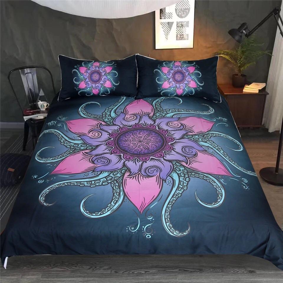 Exotic Floral Mandala 3D Customized Duvet Cover Bedding Sets