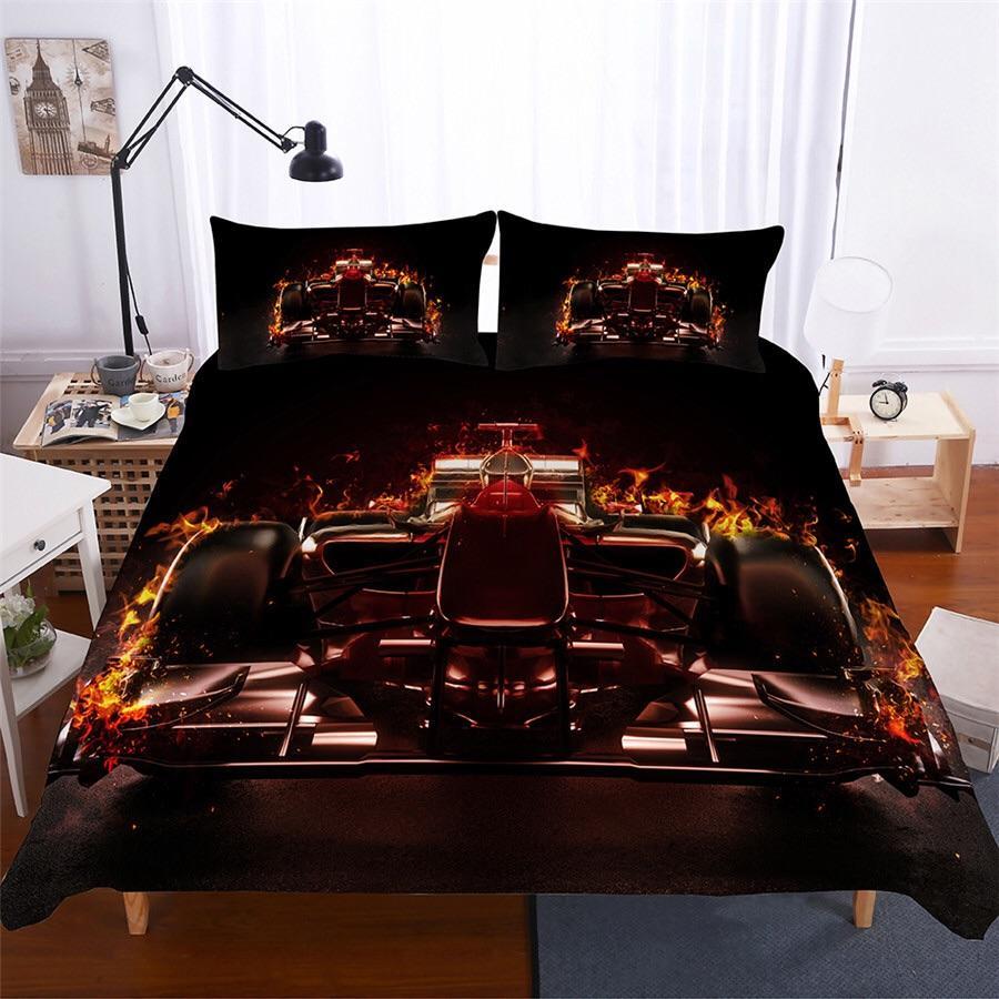 F1 Grand Prix Racing 3D Customized Duvet Cover Bedding Sets