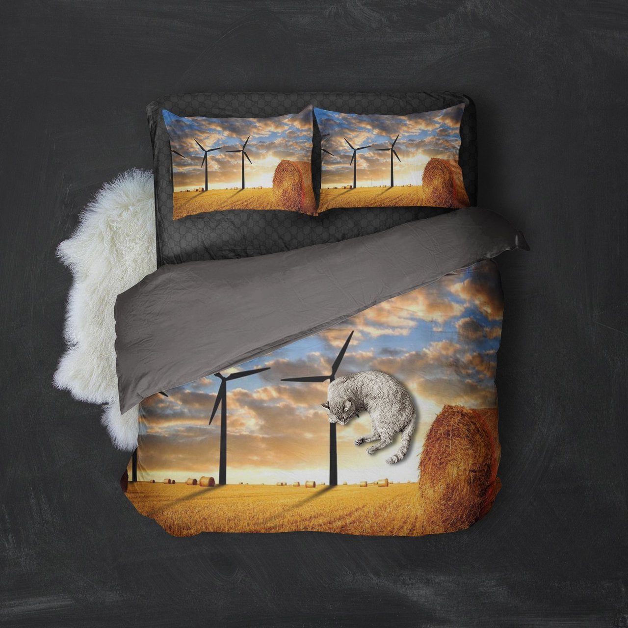 Farmer Windmill In uns 3D Customized Duvet Cover Bedding Sets