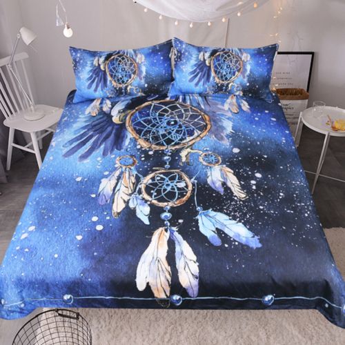 Feather Blue Dream Catcher Bedset