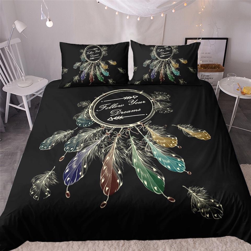 Feather Dreamcatcher 3D Customized Duvet Cover Bedding Sets