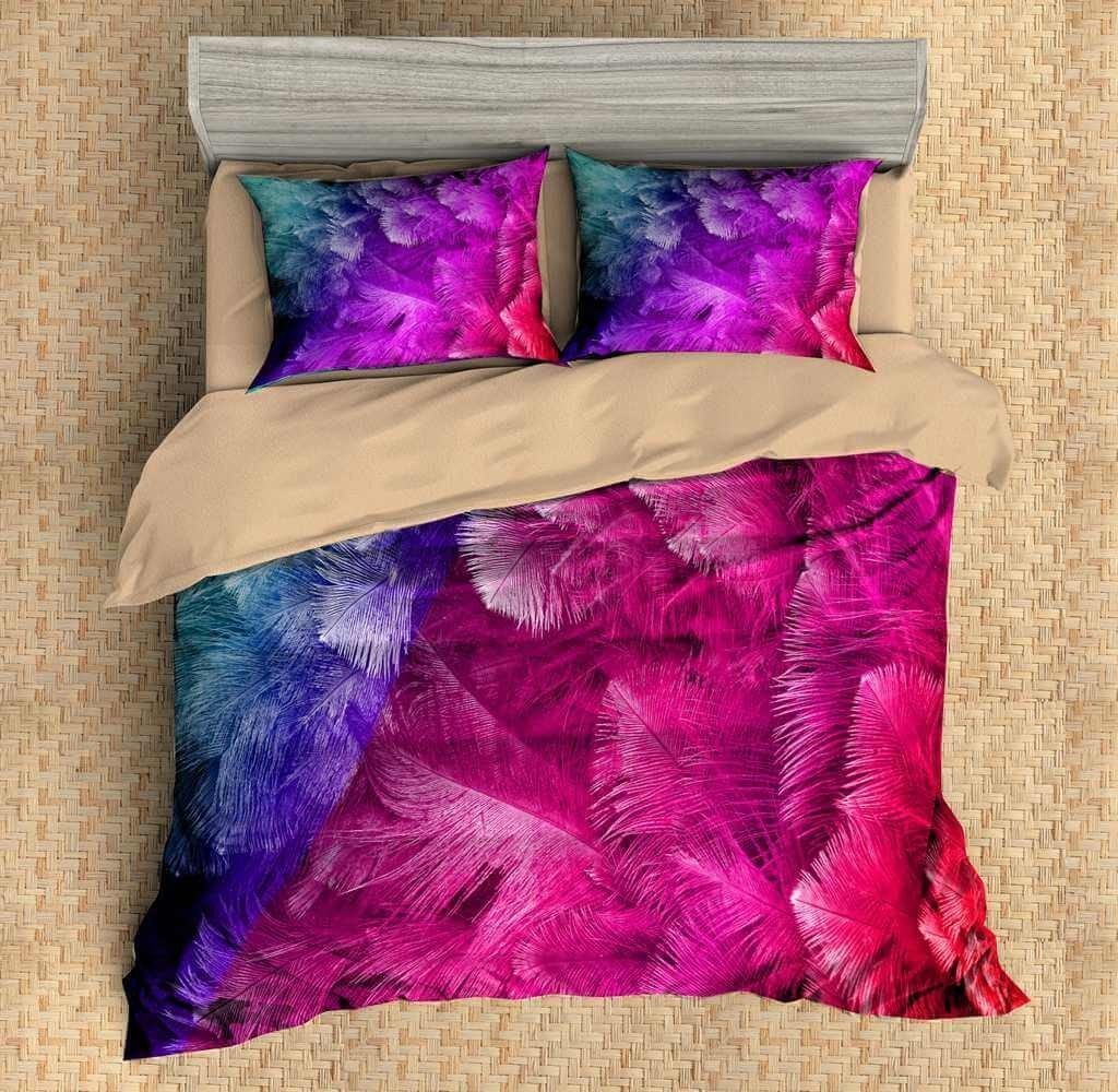 Feathers 5 3D Customized Duvet Cover Bedding Sets