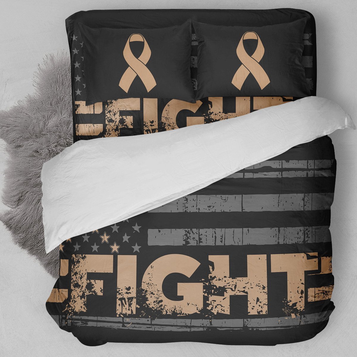 Fight Childhood Cancer Bedding Set