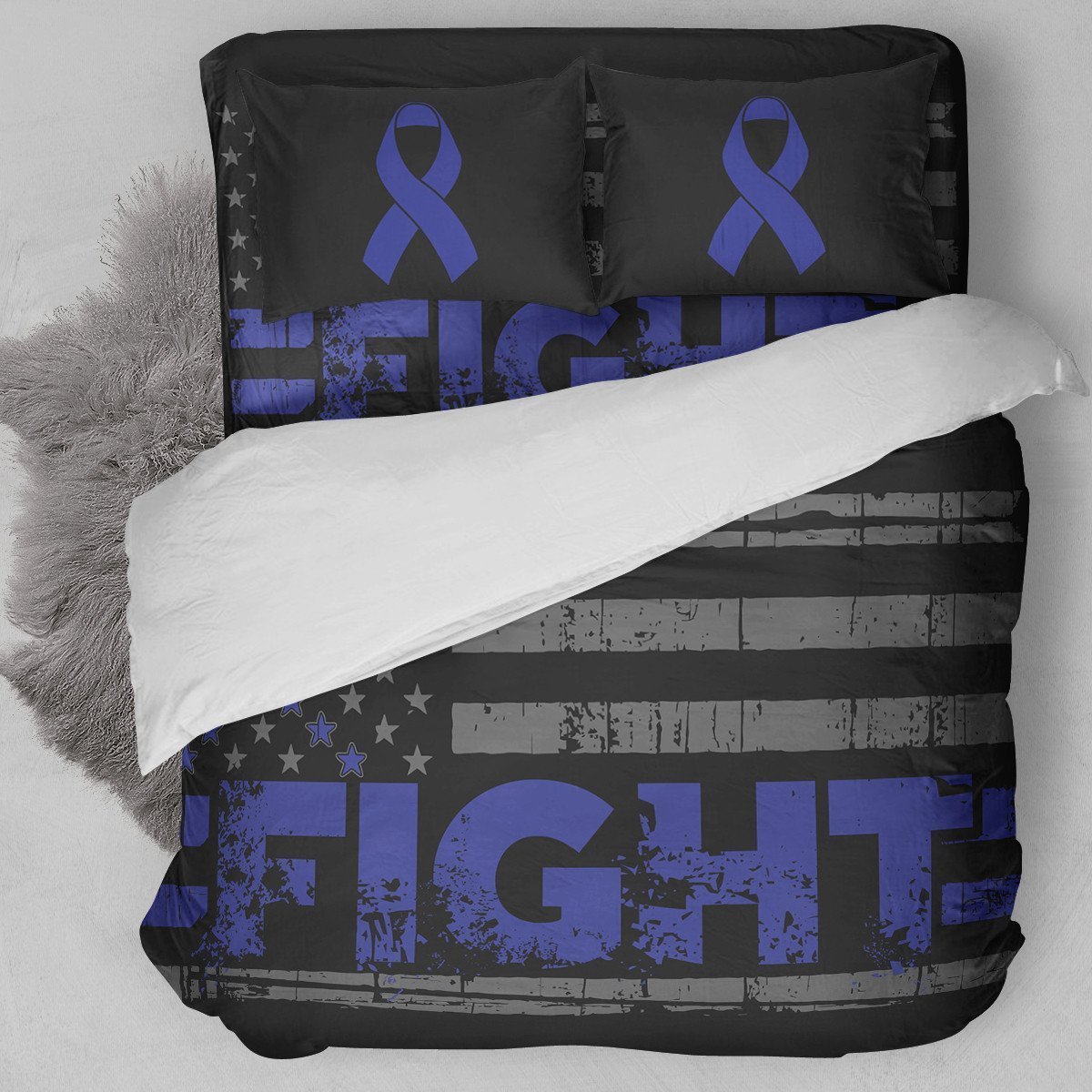 Fight Colon Cancer Bedding Set