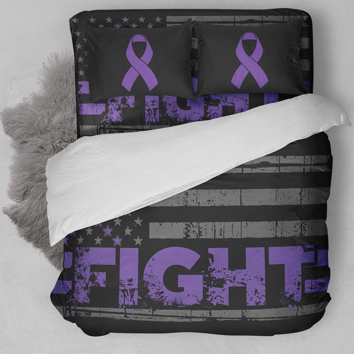 Fight Pancreatic Cancer Bedding Set