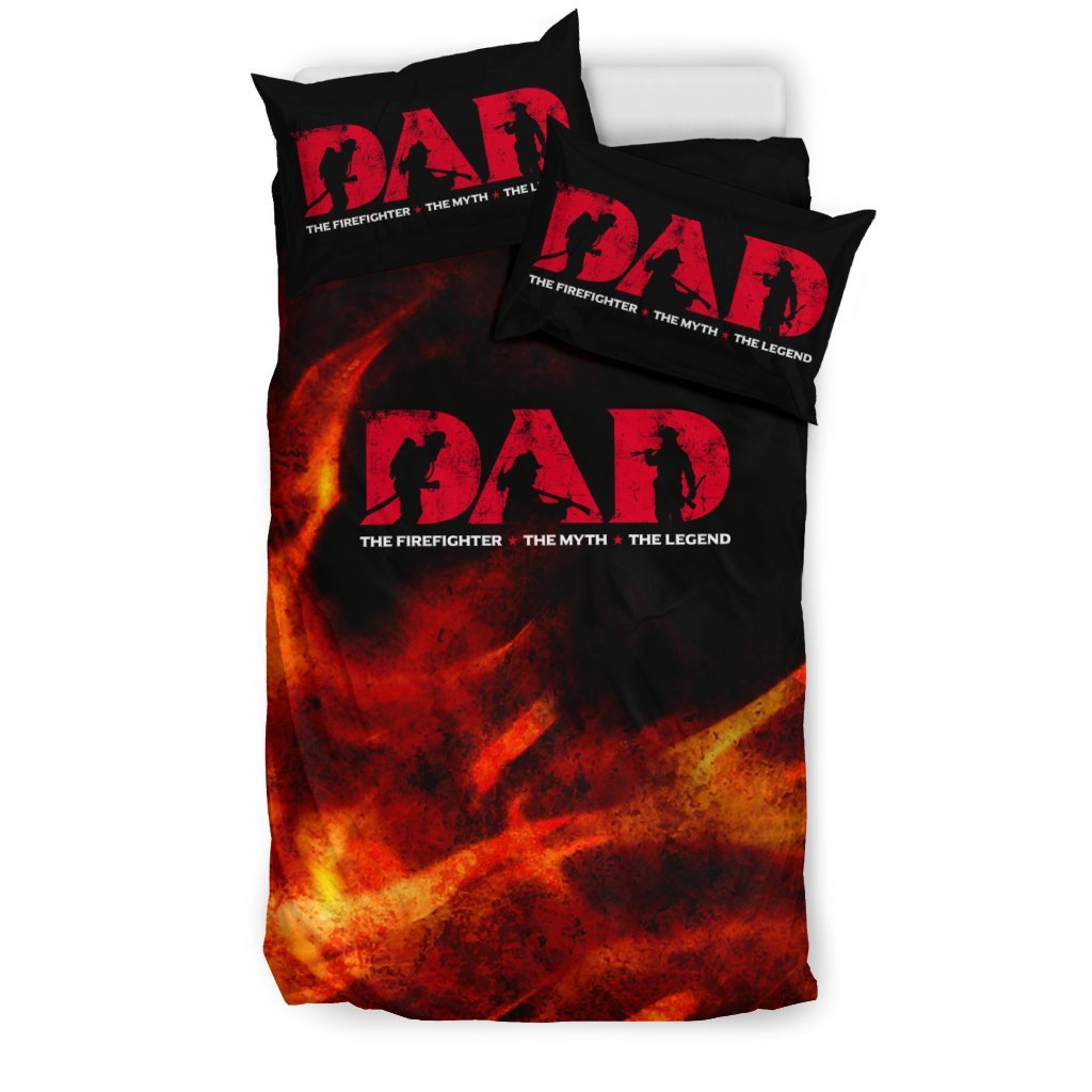 Firefighter Dad 3D Customized Duvet Cover Bedding Sets