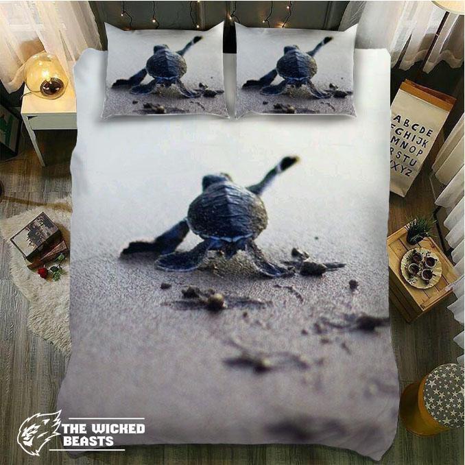 Firsttep Of Babyea Turtle3D Customized Duvet Cover Bedding Sets