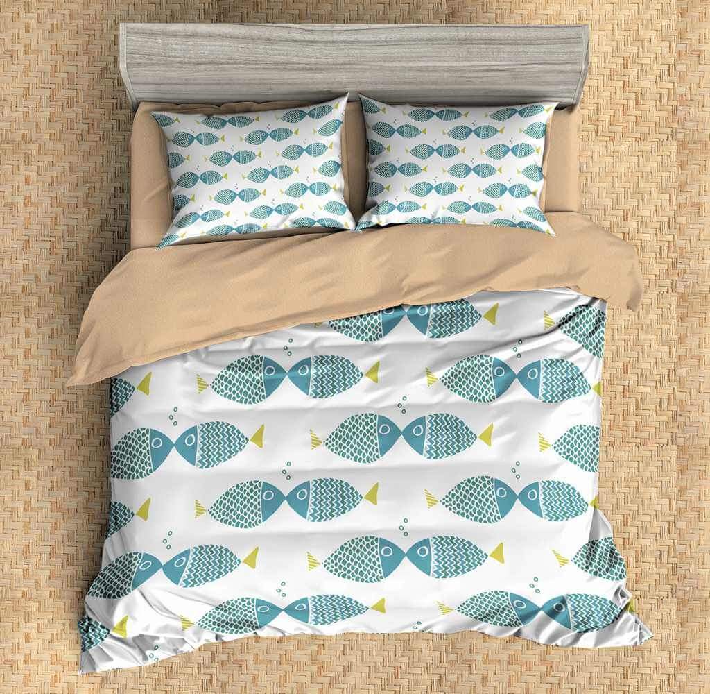 Fish 3 3D Customized Duvet Cover Bedding Sets