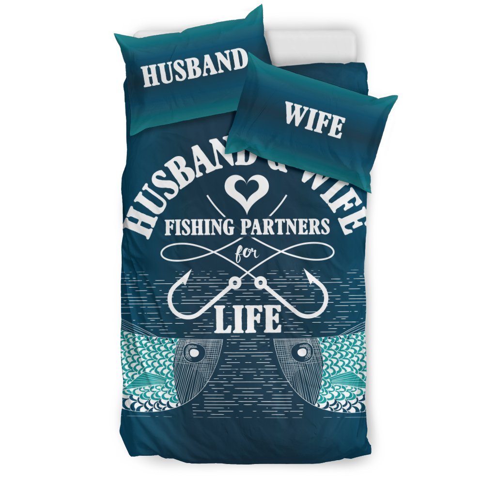 Fishing Partners For Life 3D Customized Duvet Cover Bedding Sets