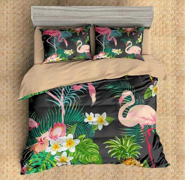 Flamingo 2 3D Customized Duvet Cover Bedding Sets