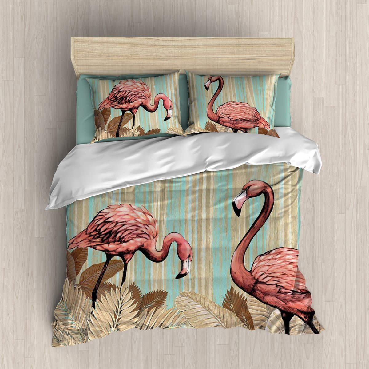Flamingo 3D Customized Duvet Cover Bedding Sets
