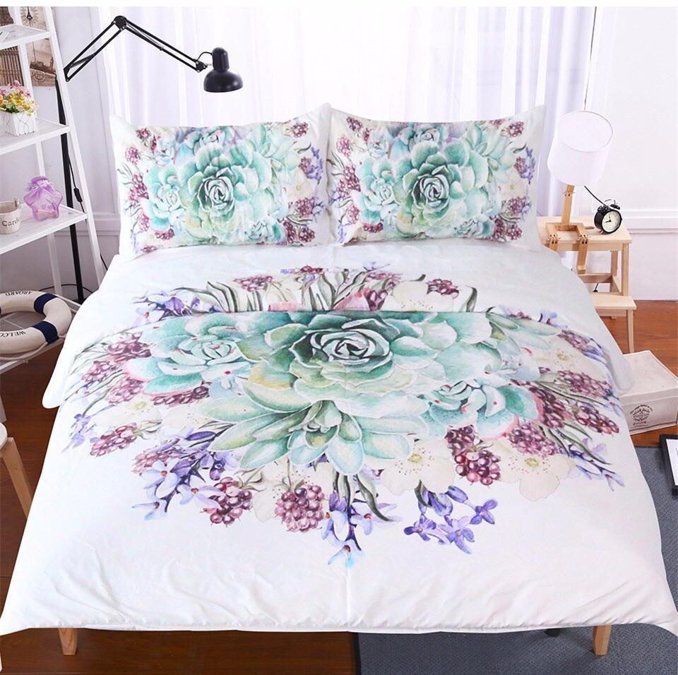 Floral Bouquet 3D Customized Duvet Cover Bedding Sets