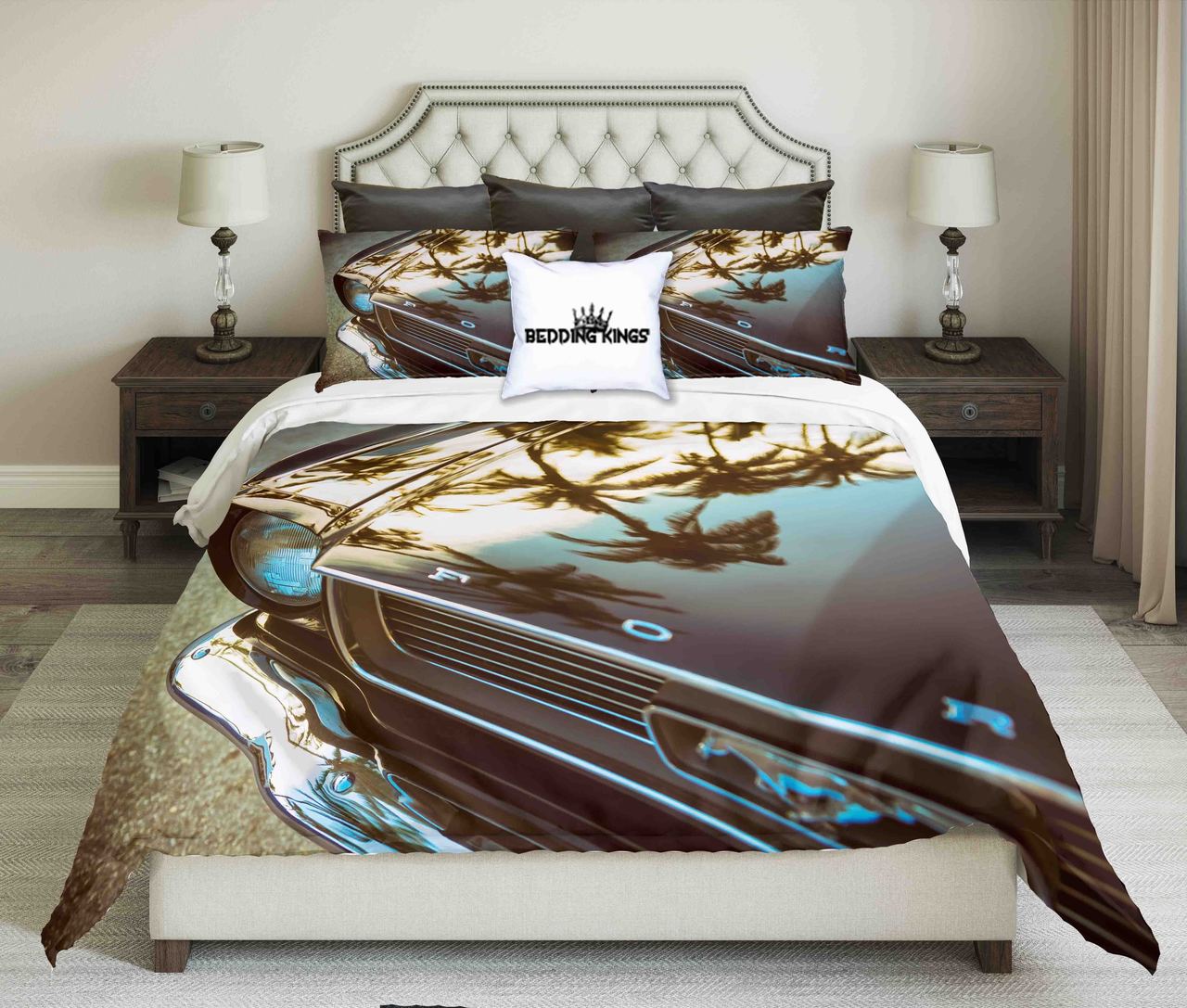 Ford Mustang On Palmhadow | kings3D Customized Duvet Cover Bedding Sets