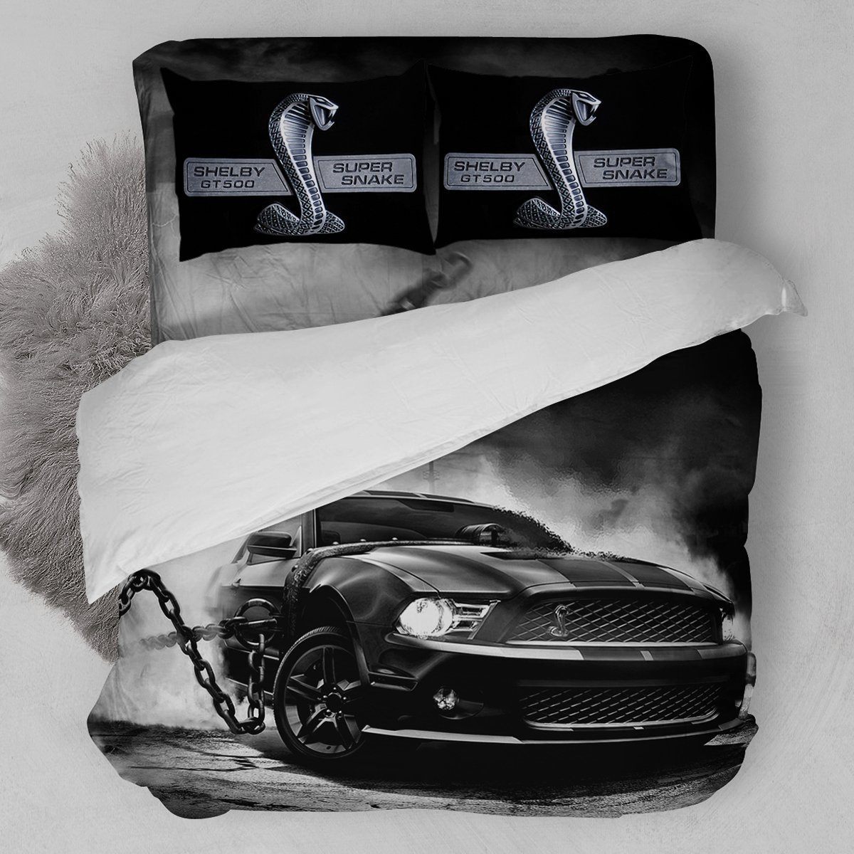 Ford Mustang Shelby Cobra GT500 Bedding Set