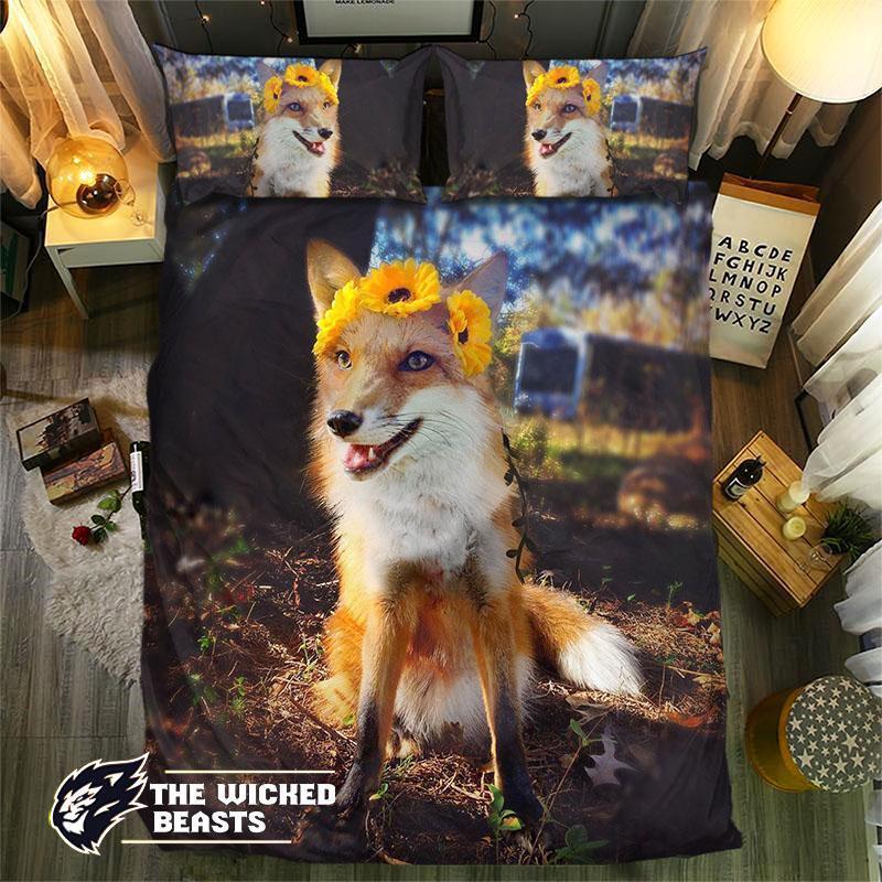 Fox Andunflower 092513D Customized Duvet Cover Bedding Sets