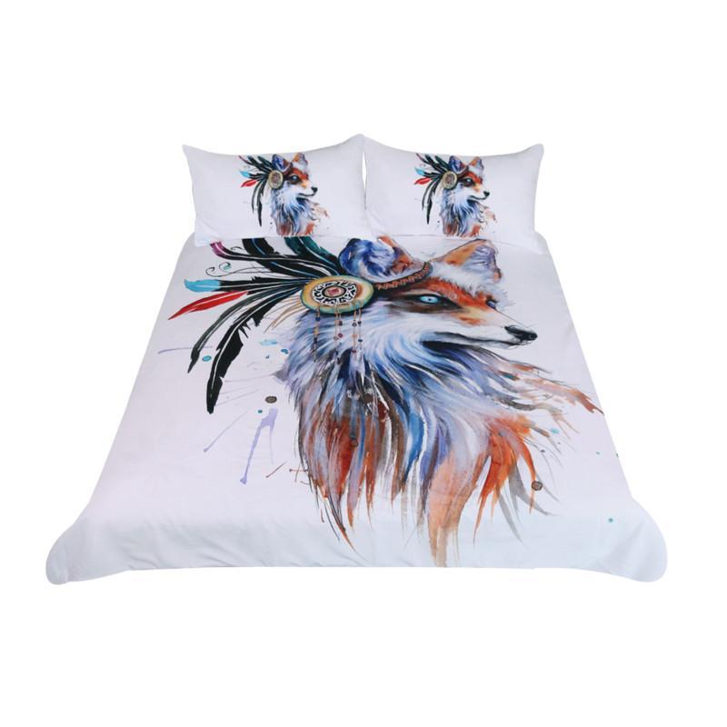 Fox by Pixie Cold Art 3D Customized Duvet Cover Bedding Sets