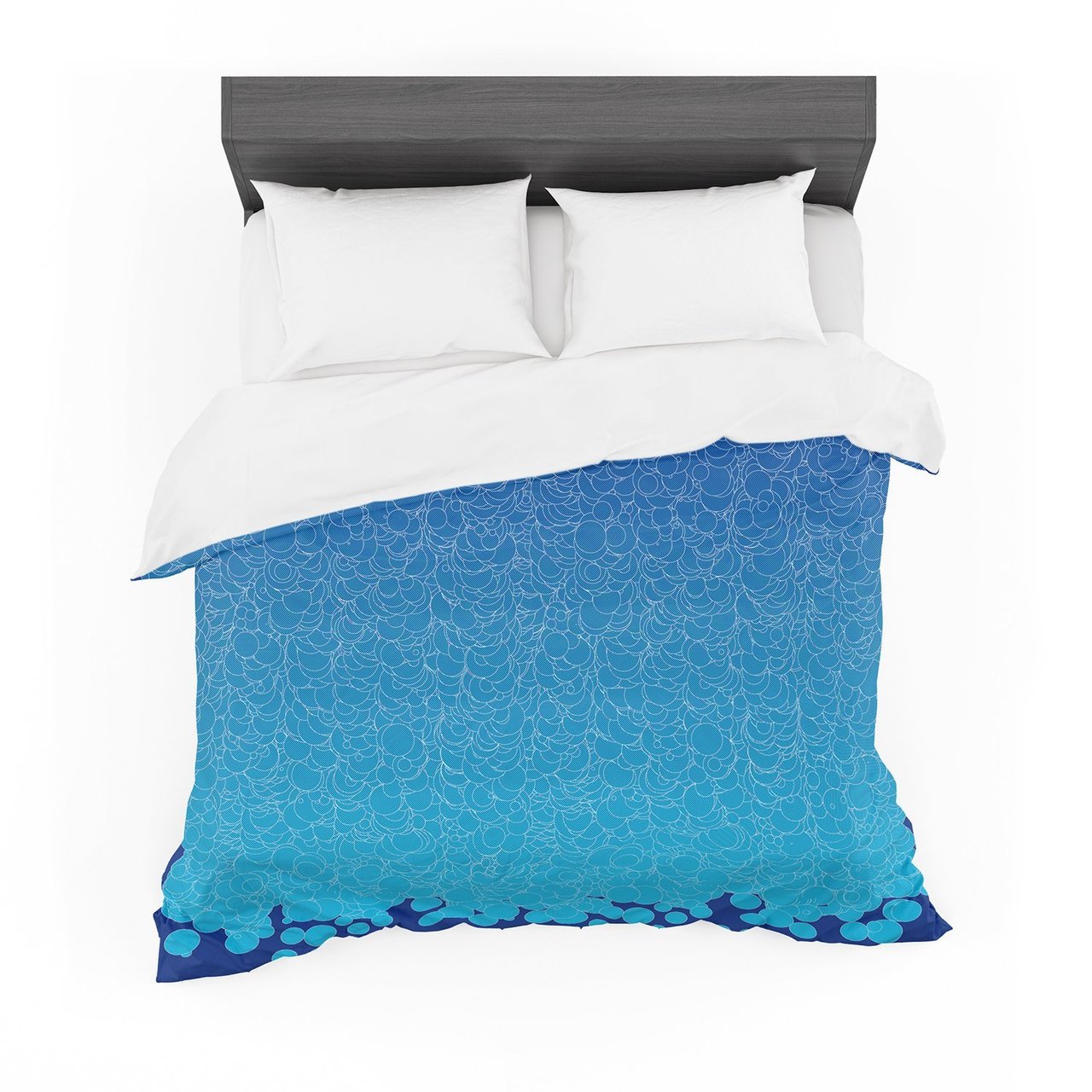 Frederic LevyHadida ‘Bubbling Blue’ Featherweight3D Customized Duvet Cover Bedding Sets