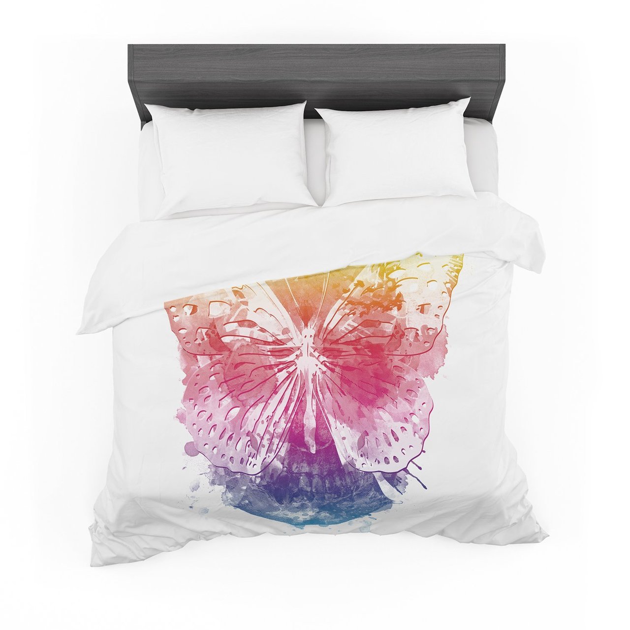 Frederic LevyHadida ‘Butterflykull’ Rainbow Featherweight3D Customized Duvet Cover Bedding Sets