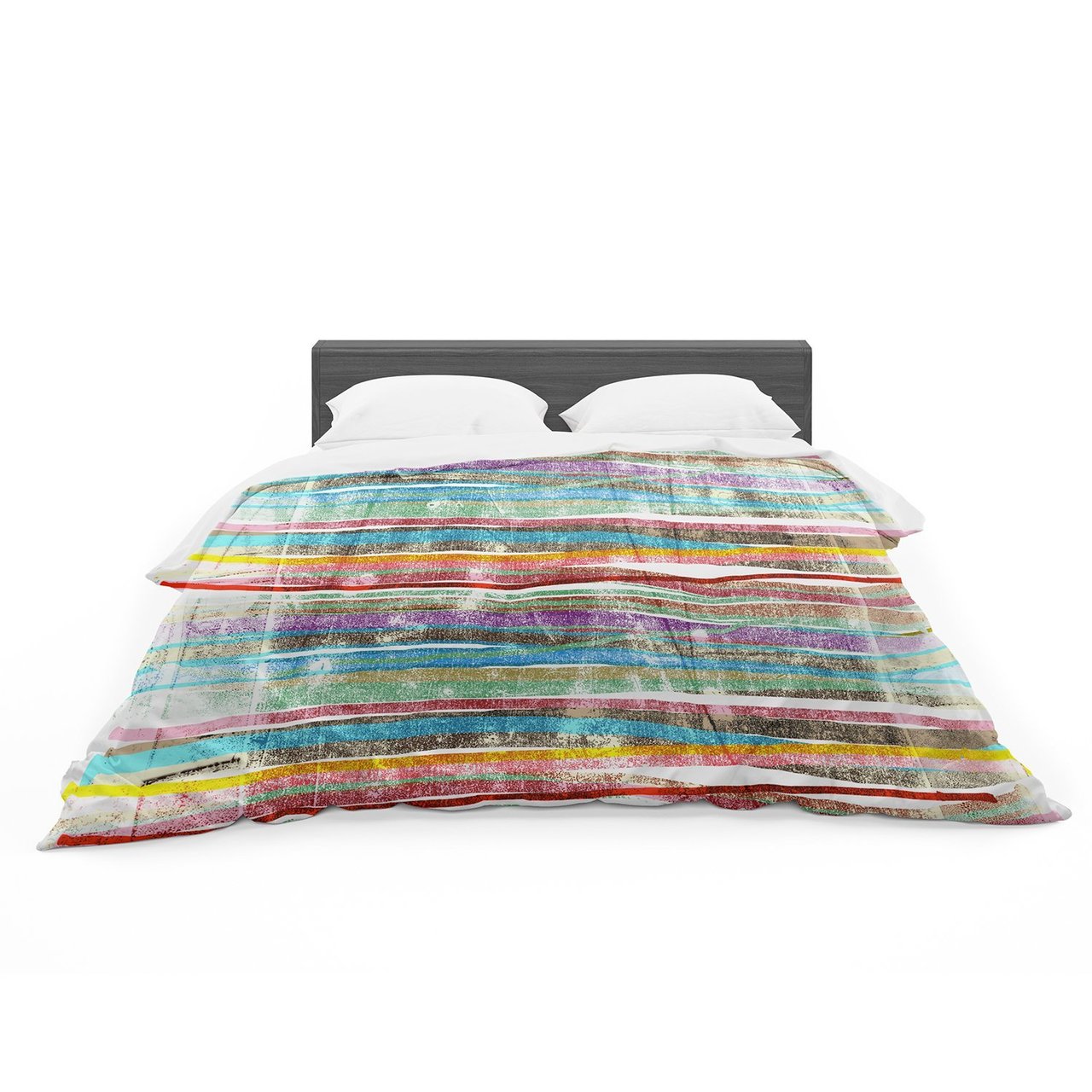 Frederic LevyHadida ‘Fancytripes Light’ Cotton3D Customized Duvet Cover Bedding Sets