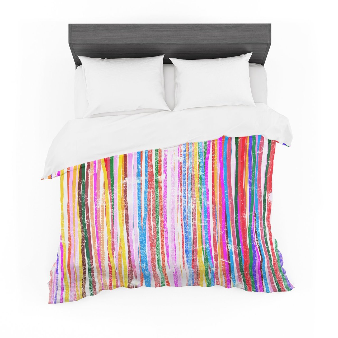 Frederic LevyHadida ‘Fancytripes Pastel’ Cotton3D Customized Duvet Cover Bedding Sets