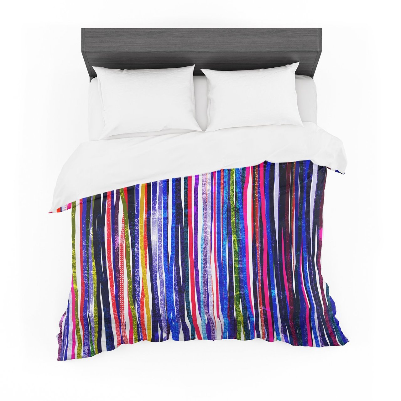 Frederic LevyHadida ‘Fancytripes Purple’ Featherweight3D Customized Duvet Cover Bedding Sets