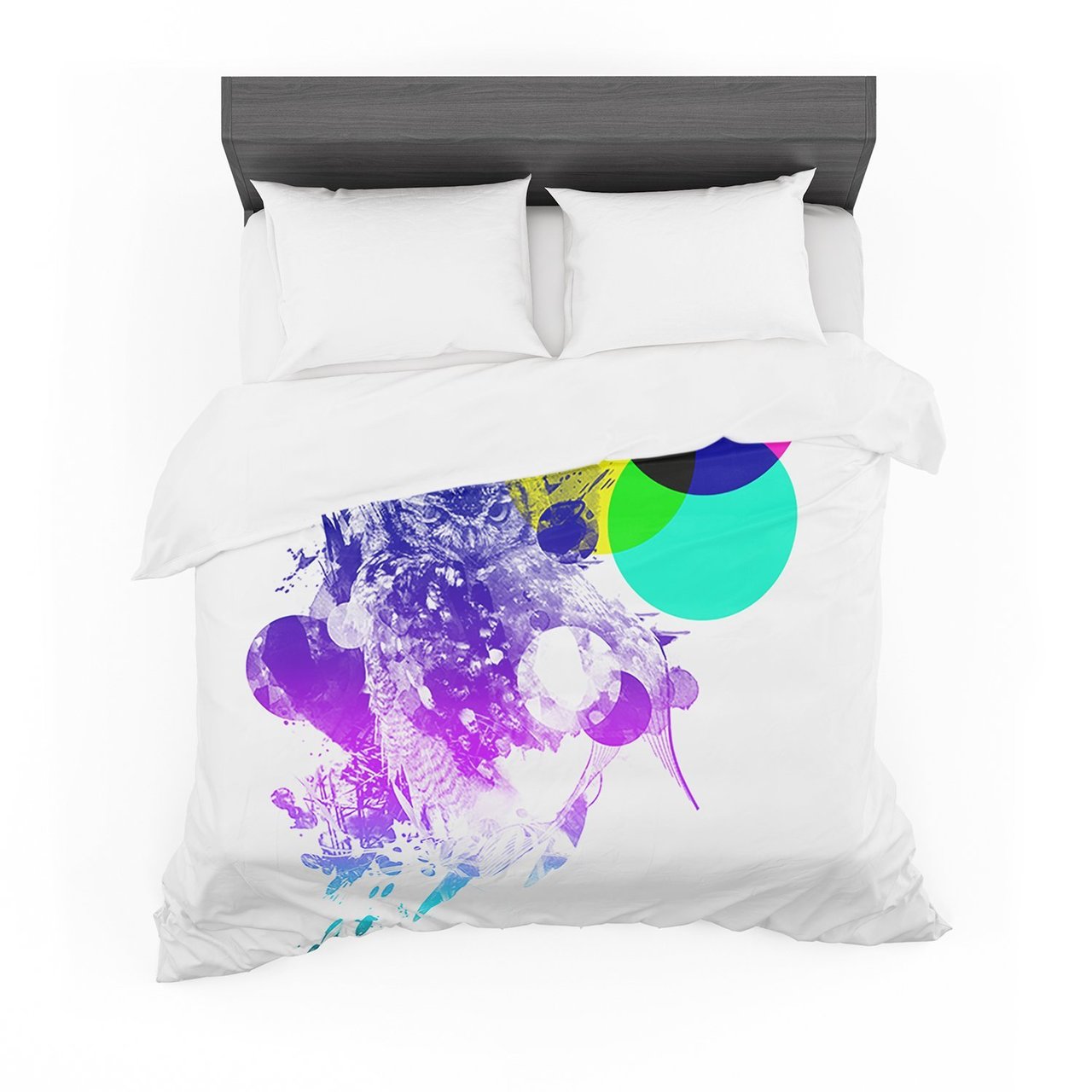 Frederic LevyHadida ‘Owl’ Purple Featherweight3D Customized Duvet Cover Bedding Sets