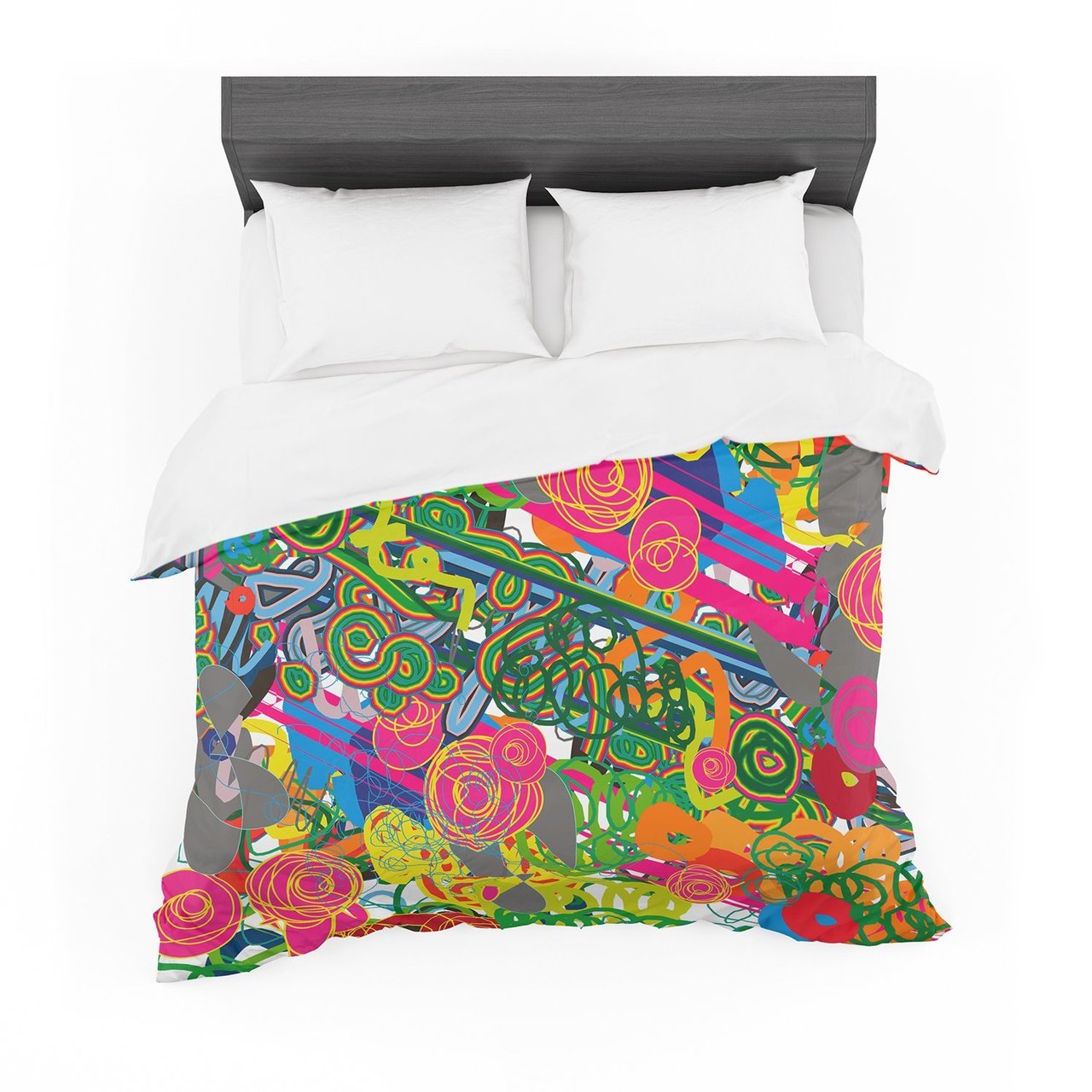Frederic LevyHadida ‘Psychedelic Garden’ Featherweight3D Customized Duvet Cover Bedding Sets