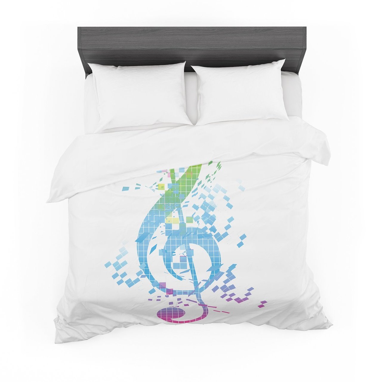 Frederic LevyHadida ‘Rainbow Key’ Multicolor Music Featherweight3D Customized Duvet Cover Bedding Sets