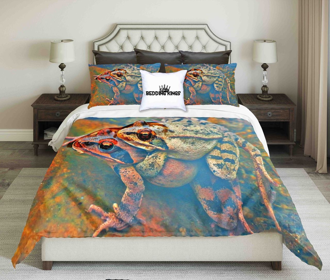 Frogs in Water | kings3D Customized Duvet Cover Bedding Sets