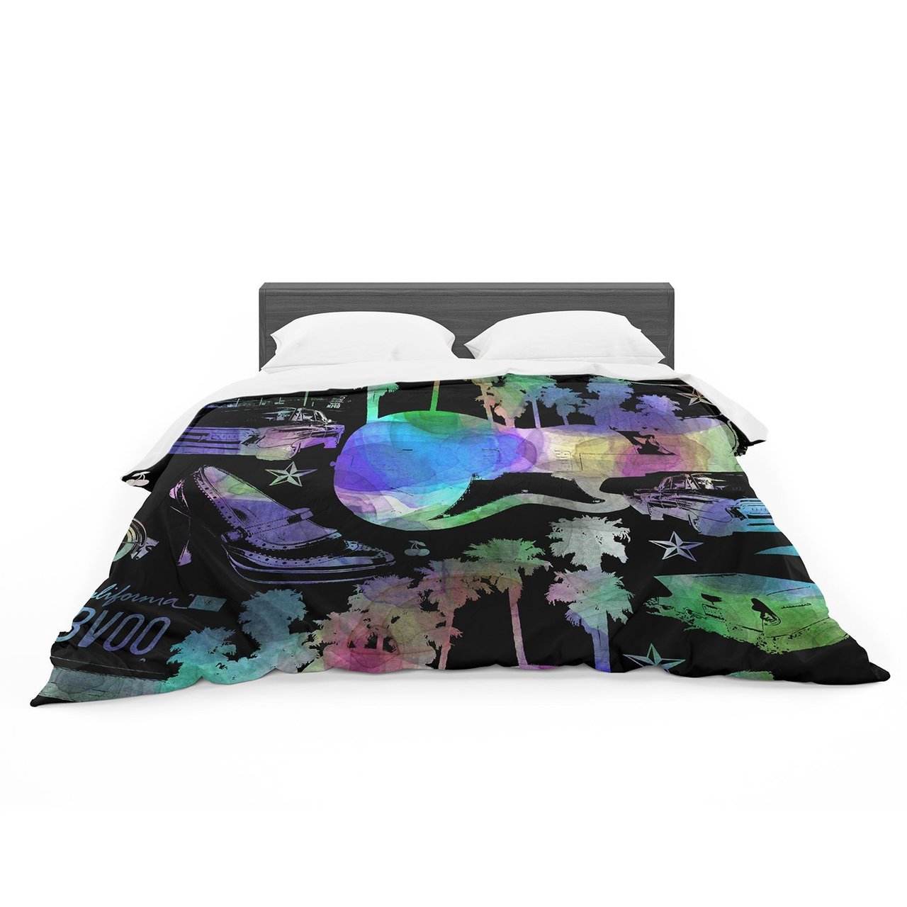 Gabriela Fuente ‘California Dream’ Rainbow Abstract Featherweight3D Customized Duvet Cover Bedding Sets