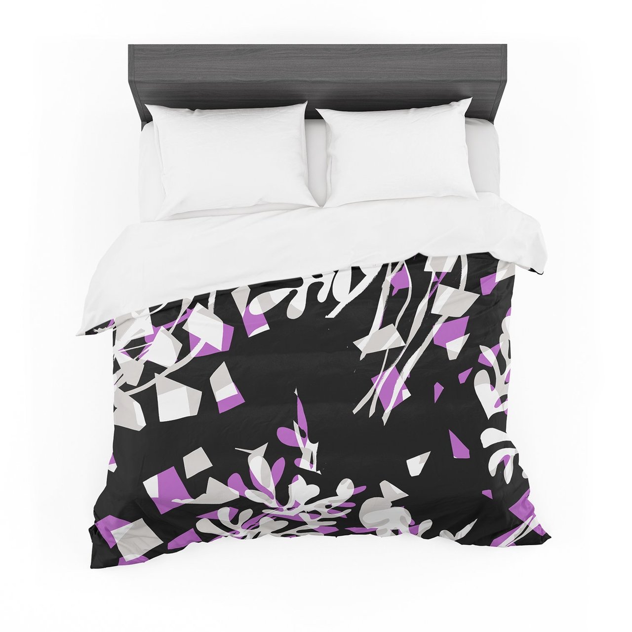Gabriela Fuente ‘Night’ Black Pink Featherweight3D Customized Duvet Cover Bedding Sets