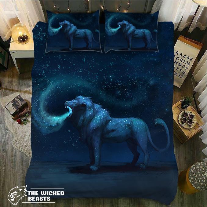 Galaxy Lion3D Customized Duvet Cover Bedding Sets