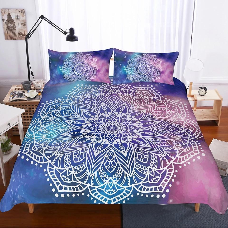 Galaxy Mandala 3D Customized Duvet Cover Bedding Sets