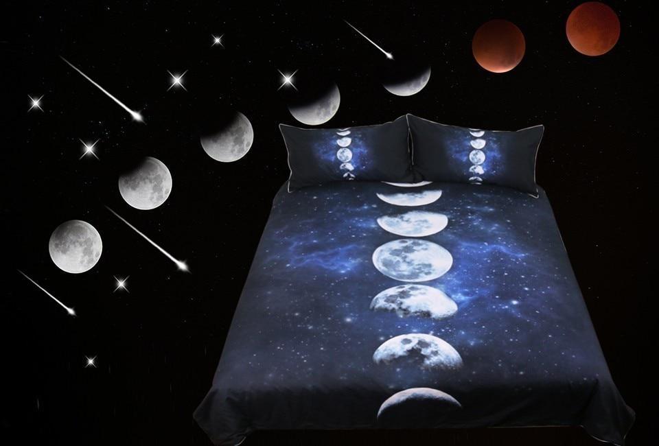 Galaxy Moon Eclipse ART HOP 3D Customized Duvet Cover Bedding Sets