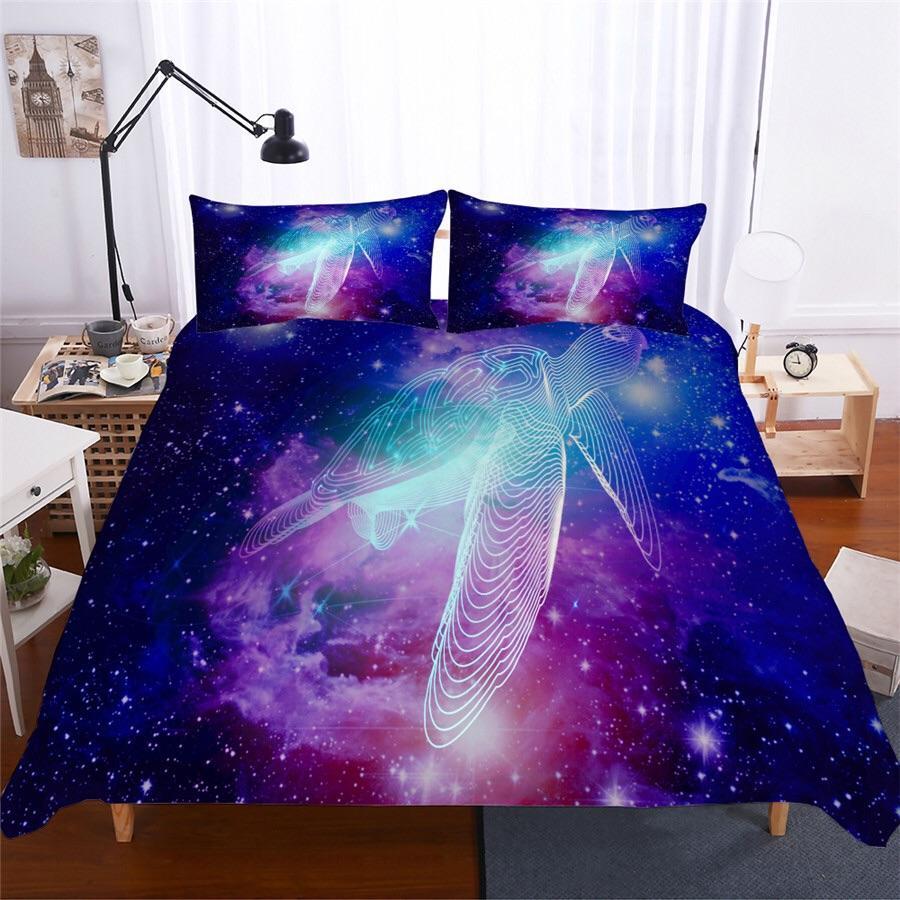 Galaxy Turtle 3D Customized Duvet Cover Bedding Sets