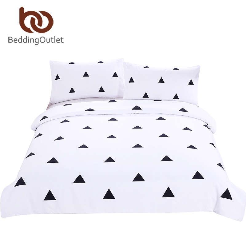 Geometric et Black and White Home Textilesimple Printed Hot3D Customized Duvet Cover Bedding Sets