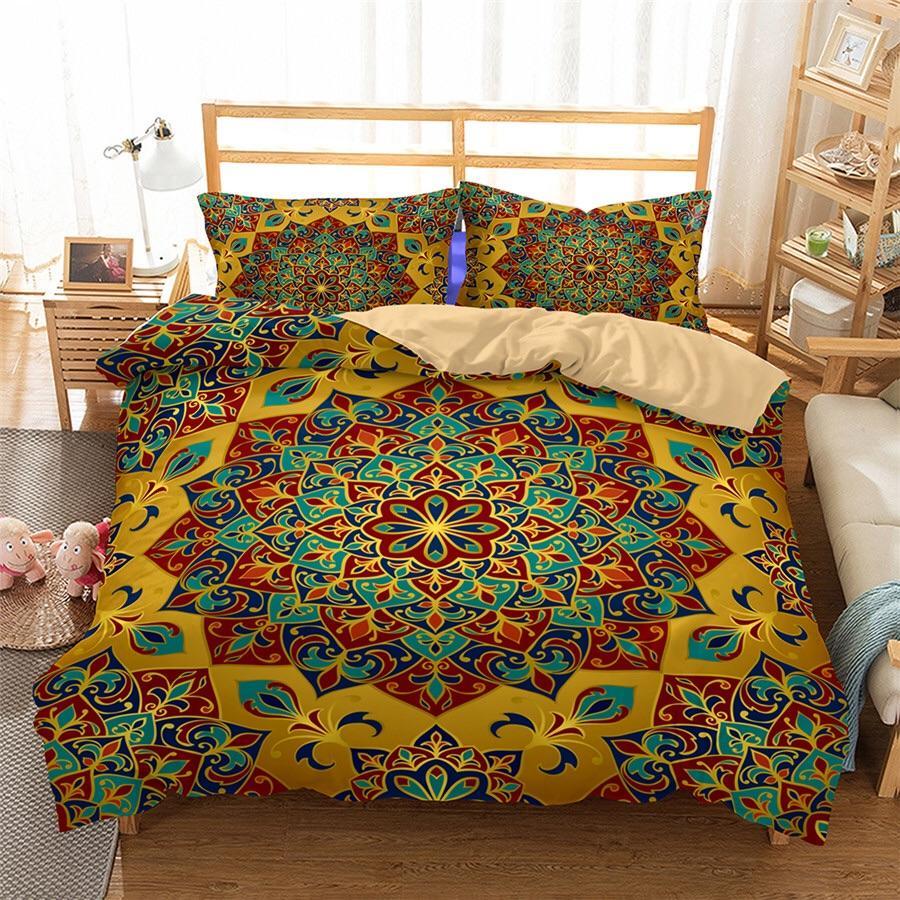 Geometric Mandala 3D Customized Duvet Cover Bedding Sets
