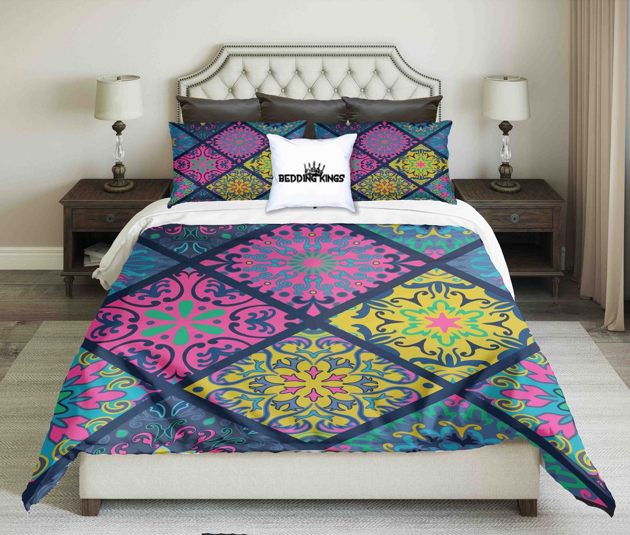 Geometric Pattern Playful Colour | kings3D Customized Duvet Cover Bedding Sets