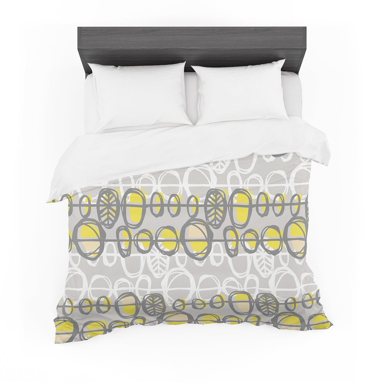 Gill Eggleston ‘Benin Yellow Grey’ Featherweight3D Customized Duvet Cover Bedding Sets