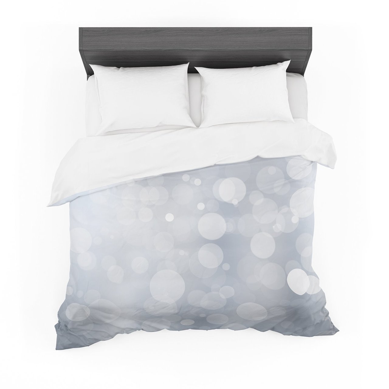 Glass Gray Bokeh Cotton3D Customized Duvet Cover Bedding Sets