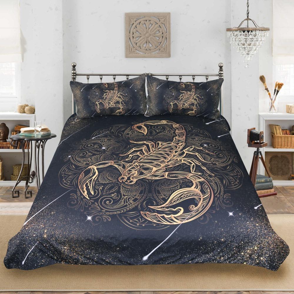 Gold Scorpion Bedding Set