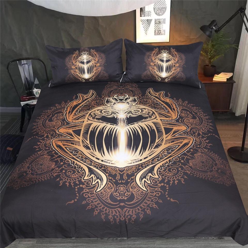 Golden Beetle 3D Customized Duvet Cover Bedding Sets