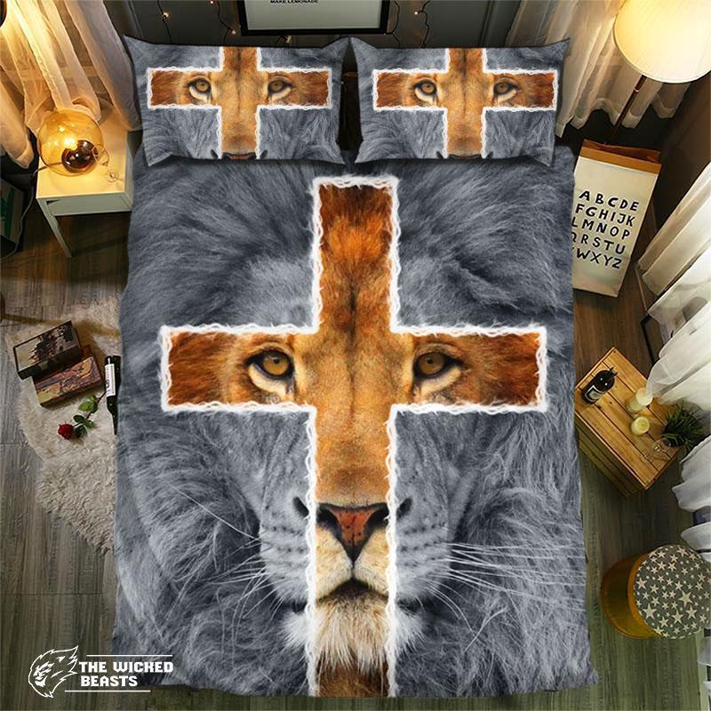 Golden Cross Lion Collection 092513D Customized Duvet Cover Bedding Sets