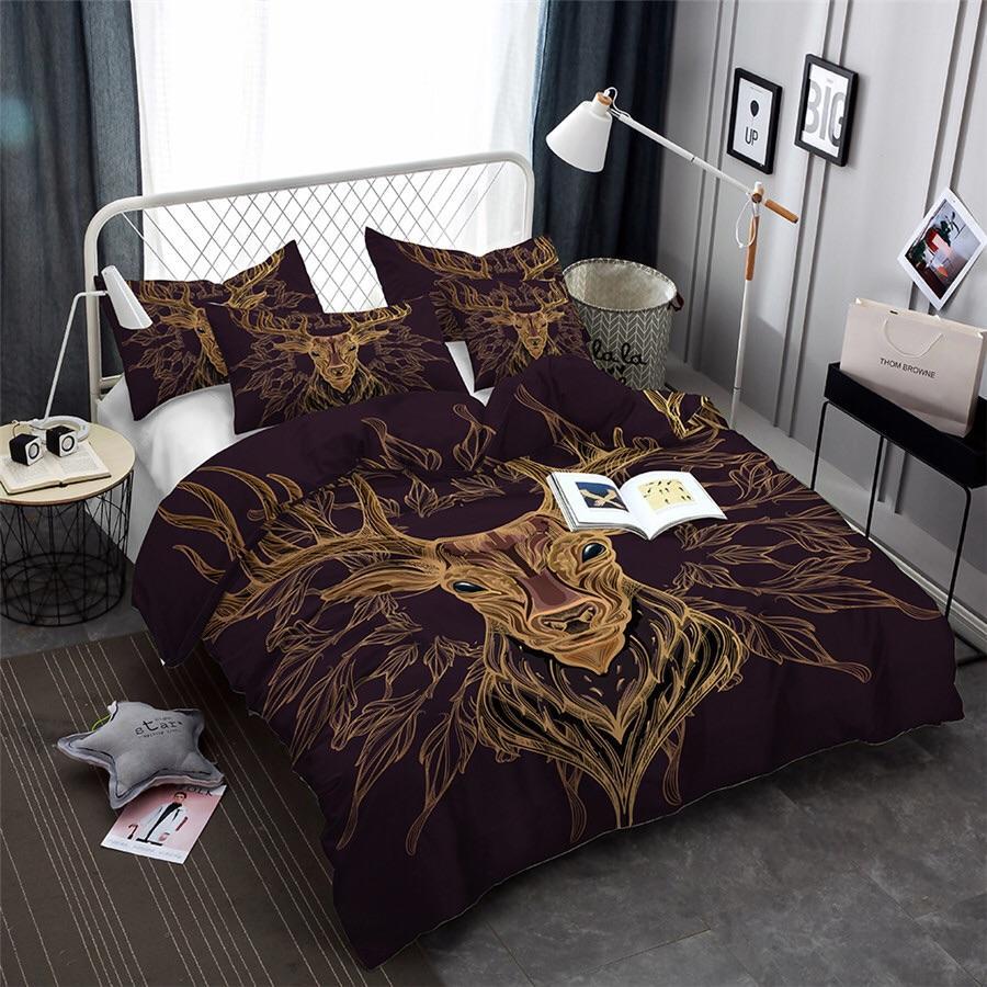 Golden Elk 3D Customized Duvet Cover Bedding Sets