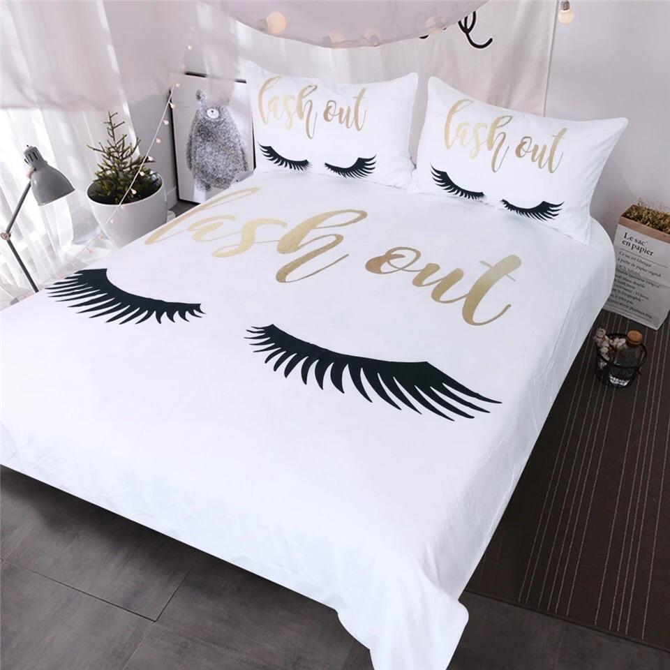 Golden Lash Out 3D Customized Duvet Cover Bedding Sets